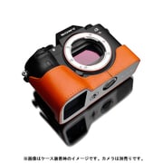 ソニー α9（アルファ9） 本革カメラハーフケース オレンジ XS-CHA9OR