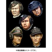H021 [1/35 レジン製ヘッド WWII ドイツ 装甲部隊 ヘッドセット＃1 5個入り]