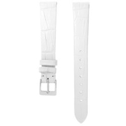 クロコダイル型押マット 13491003 WH 14-12 [時計バンド]