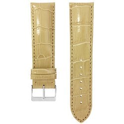 クロコダイル型押シャイニー 13493920 BE 24-22 [時計バンド]