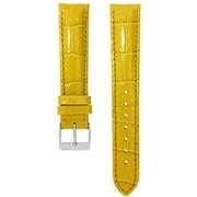 クロコダイル型押シャイニー 13493961 YE 18-16 [時計バンド]