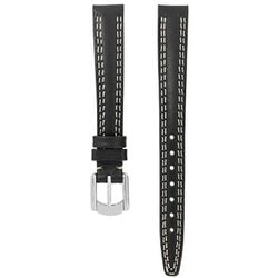 スムースダブルステッチ 11020100 BK 12-10 [時計バンド]