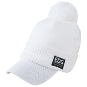 EDC1735LW [ツバ付きニットキャップ レディース 56～59cm WHT（ホワイト）]