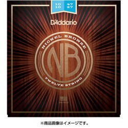 アコースティックギター弦 NB1047-12 NiBr/Li 12st 010-047