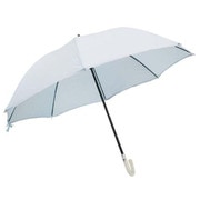 日傘 水玉エンボス UVカット 水色 晴雨兼用 50cm