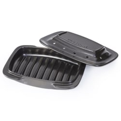 セラミックスグリルロースター ハーフ(1/2) 波型単品 レシピ付き F-201W