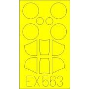 EDUEX563 [Hs123 塗装マスクシール (ガスパッチモデル用) 1/48スケール 樹脂製塗装用マスキングシール]