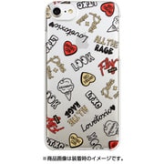 73138 [iPhone 6/iPhone 6S/iPhone 7 用 クリアハードケース Lovetoxic アイコン総柄/クリア]