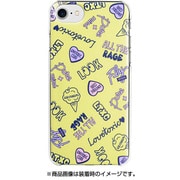 73139 [iPhone 6/iPhone 6S/iPhone 7 用 クリアハードケース Lovetoxic アイコン総柄/イエロー]