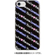 73147 [iPhone 6/iPhone 6S/iPhone 7 用 クリアハードケース Lovetoxic ロゴ総柄/ブラック]