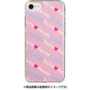 73149 [iPhone 6/iPhone 6S/iPhone 7 用 クリアハードケース Lovetoxic ロゴ総柄/ピンク]