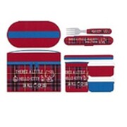 KCLJC6 [超軽量コンパクトフォークケース付保温ジャー付ランチボックス HELLO KITTY RED TARTAN]