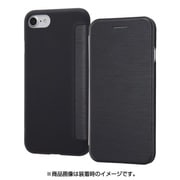 IN-P7SSLC1/B [iPhone 8/7用 レザーフラップ付きスリムケース ブラック]