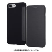 IN-P7SPSLC1/B [iPhone 8 Plus/7 Plus用 レザーフラップ付きスリムケース ブラック]