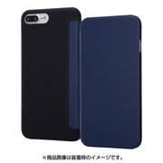 IN-P7SPSLC1/DN [iPhone 8 Plus/7 Plus用 レザーフラップ付きスリムケース ダークネイビー]