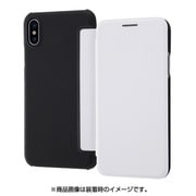 IN-P8SLC1/W [iPhone X用 レザーフラップ付きスリムケース ホワイト]