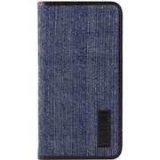 OWL-CVIP810-IDB [iPhone X THE 手帳型ケース インディゴブルー×ブラック]