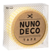 NUNO DECO TAPE 布デコテープ きいろ チェック GFTK11-844