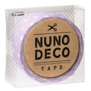 NUNO DECO TAPE 布デコテープ ふじいろ 水玉 GFTK11-851