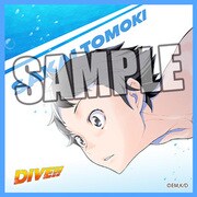 DIVE！！ マイクロファイバーミニタオル 坂井 知季 [縦200×横200mm]