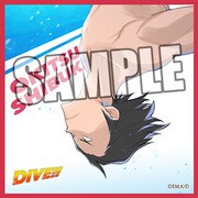 DIVE！！ マイクロファイバーミニタオル 沖津 飛沫 [縦200×横200mm]