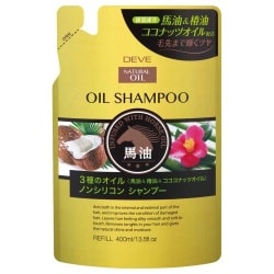 ディブ 3種のオイル シャンプー （馬油・椿油・ココナッツオイル） つめかえ用 400ml [シャンプー]