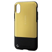 PM-A17XTSP03 [iPhone X用 ケース TOUGH SLIM Premium ヘアライン ゴールド]