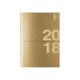 2018 FOB A6 ミニダイアリーノート (M) 金 PBF55GO18