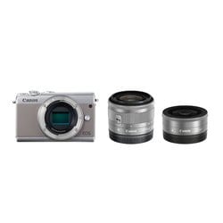 ヨドバシ.com - キヤノン Canon EOS M100 ダブルレンズキット グレー [ボディ＋交換レンズ「EF-M15-45mm  F3.5-6.3 IS STM」「EF-M22mm F2 STM」] 通販【全品無料配達】