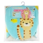 WONDER ZOO トイレ2点セット(フタカバー・足元マット） 洗浄暖房用 BU