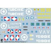 TRM35D44 [自由フランス軍のシャーマンデカール Vol.1 1/35スケール デカールセット]