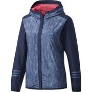 DUP93-CE0182-J/L [レディース HM デニム裏トリコット起毛ジップアップパーカー Lサイズ]
