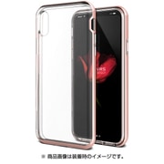 VR_I8NCSDLCR_RG [クリスタルバンパー MILPCTPU耐衝撃ケース iPhone XS/X用 ローズゴールド]