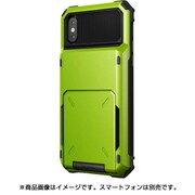VR_I8NCSDLDF_LG [ダムダフォルダー耐衝撃ICカードホルダー付きケース iPhone X用 ライムグリーン]