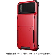 VR_I8NCSDLDF_RD [ダムダフォルダー耐衝撃ICカードホルダー付きケース iPhone X用 レッド]