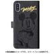 0564 [ディズニー金箔押しケース iPhone X用 /ミッキー黒]