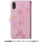0565 [ディズニー金箔押しケース iPhone X用 /ミニー桃]