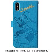 0566 [ディズニー金箔押しケース iPhone X用 /ドナルド青]