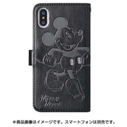0556 [ディズニーストーンケース iPhone X用 /ミッキー黒]