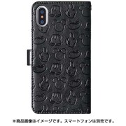 0550 [ディズニーパターンエンボスケース iPhone X用 /ミッキー黒]