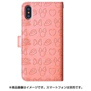 0551 [ディズニーパターンエンボスケース iPhone X用 /ミニー桃]