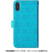 0552 [ディズニーパターンエンボスケース iPhone X用 /ドナルド青]