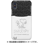 0576 [スヌーピーポケットケース iPhone X用 /スヌーピー白黒]