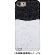 0438 [ムーミンポケットケース iPhone 8/7/6s/6用 ムーミン/ブラックホワイト]