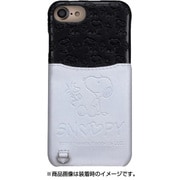 0439 [スヌーピーポケットケース iPhone 8/7/6s/6用 ブラック/ホワイト]