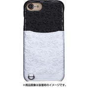 0441 [スヌーピーポケットケース iPhone 8/7/6s/6用 エンボス/ブラックホワイト]