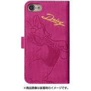 0389 [ディズニー金箔押しエンボスブックケース iPhone 8/7/6s/6用 デイジー/ピンク]