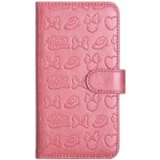 0401 [ディズニー新エンボスブックケース iPhone 8/7/6s/6用 ミニー/ピンク]