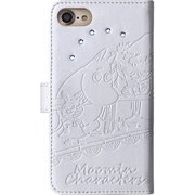 0409 [ムーミンストーンケース iPhone 8/7/6s/6用 キャラ集合/ホワイト]