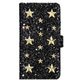 0447 [スタースタッズブックケース iPhone 8/7/6s/6用 スパンコール/ブラック]